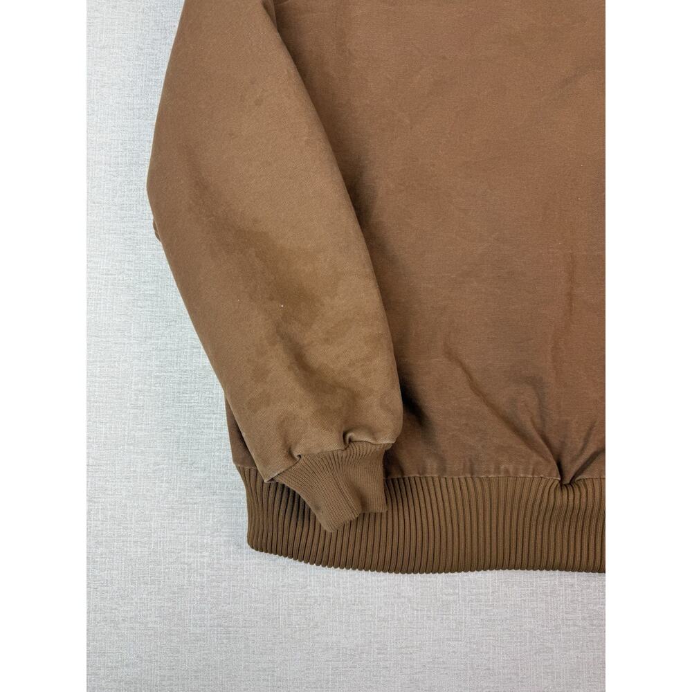 Carhartt J130 Brown Duck Active Jacket Hooded Quilt Lined Mens XLT USA Workwear - Picture 4 of 8